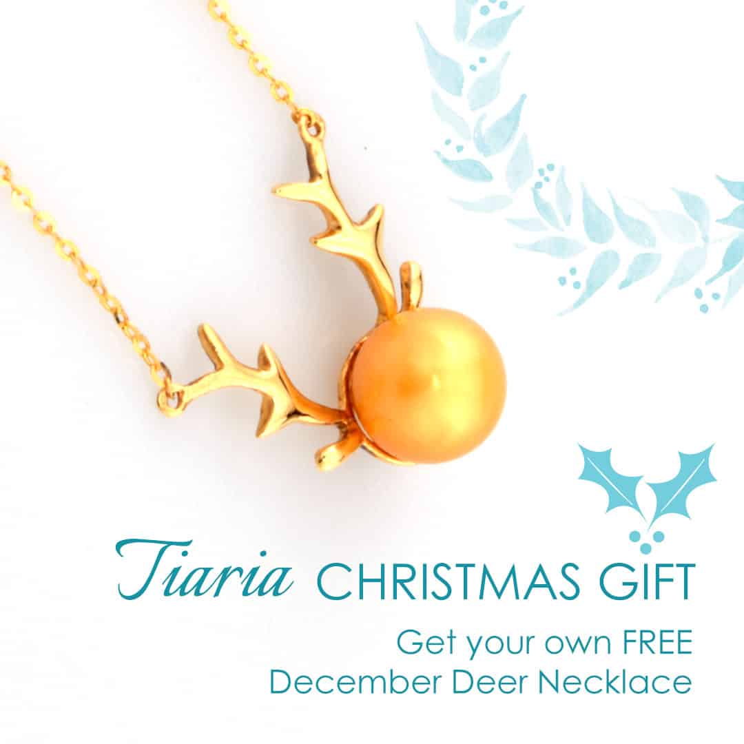 Tiaria Giveaway december deer perhiasan emas berlian