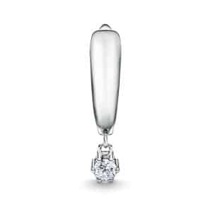 Perhiasan emas berlian white gold 18K diamond earring drop of light