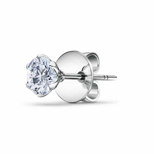 Perhiasan emas berlian white gold 18K diamond gemstone earring nefertari