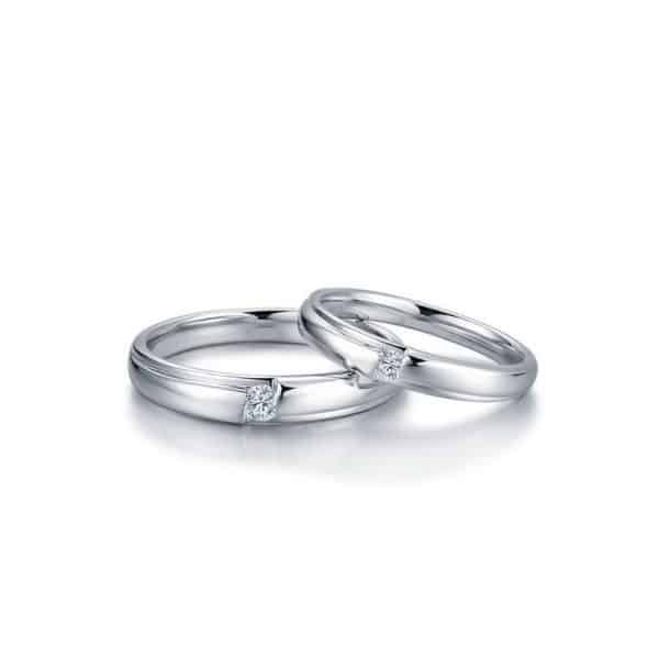 Tiaria Perhiasan cincin emas berlian White Gold 18K Diamond Morning Dew