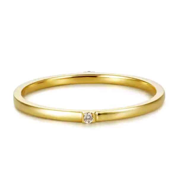 Perhiasan emas berlian white gold 18K diamond Joy