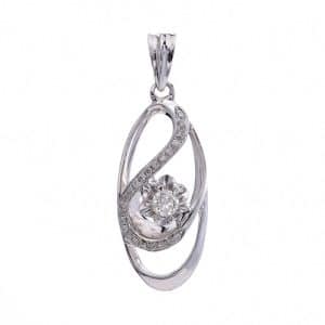 Tiaria Liontin Emas Berlian 18K Entwined Pendant
