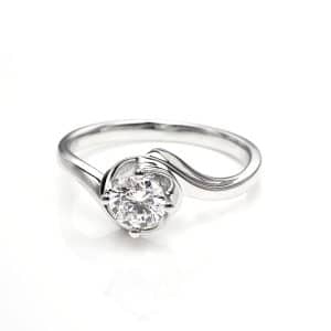 Perhiasan emas berlian white gold 18K diamond DHTXDFJ001