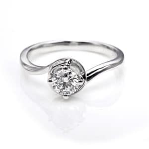Perhiasan emas berlian white gold 18K diamond DHTXDFJ002