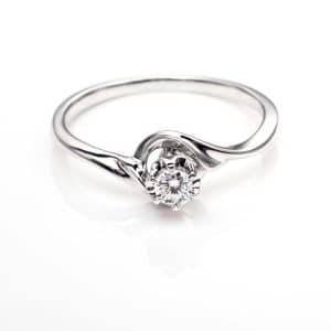 Perhiasan emas berlian white gold 18K diamond DHTXHJZ023