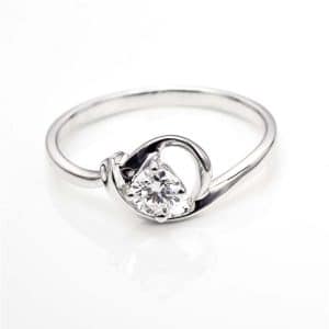 Perhiasan emas berlian white gold 18K diamond DHTXHJZ041