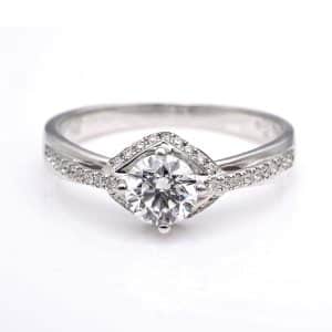 Perhiasan emas berlian white gold 18K diamond DHTXHJZ044