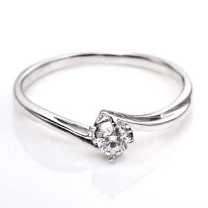 Perhiasan emas berlian white gold 18K diamond DHTXHJZ057