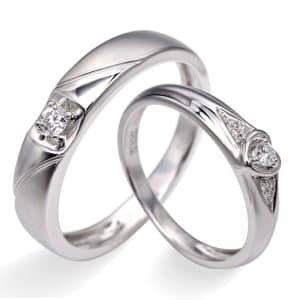 Perhiasan emas berlian white gold 18K diamond DHTXHJZ084