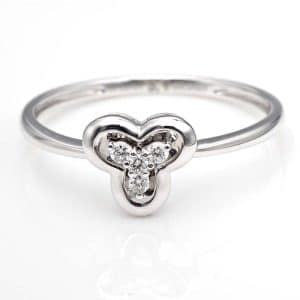 Perhiasan emas berlian white gold 18K diamond DHTXHJZ089