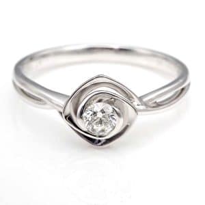 Perhiasan emas berlian white gold 18K diamond DJXJZ001