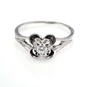 Perhiasan emas berlian white gold 18K diamond DJXJZ007