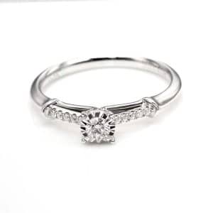 Perhiasan emas berlian white gold 18K diamond DJXJZ012