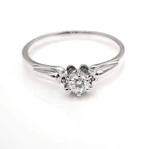 Perhiasan emas berlian white gold 18K diamond DJXJZ021
