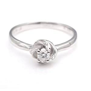 Perhiasan emas berlian white gold 18K diamond DJXJZ023