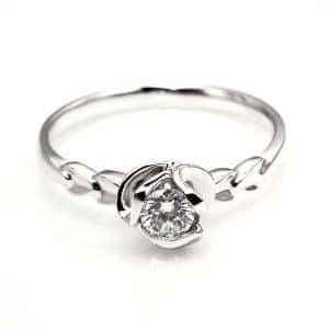 Perhiasan emas berlian white gold 18K diamond DJXJZ024
