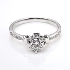 Perhiasan emas berlian white gold 18K diamond DJXJZ036