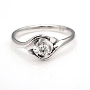 Perhiasan emas berlian white gold 18K diamond DJXJZ037