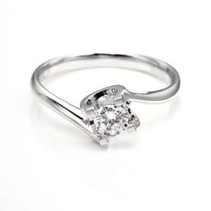 Perhiasan emas berlian white gold 18K diamond DJXJZ054