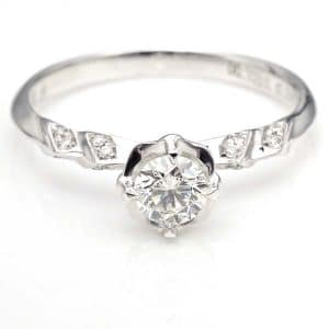 Perhiasan emas berlian white gold 18K diamond DJXJZ059