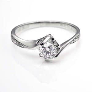 Perhiasan emas berlian white gold 18K diamond DJXJZ066