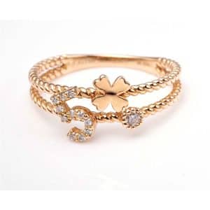 Perhiasan emas berlian white gold 18K diamond DMKMJZ004