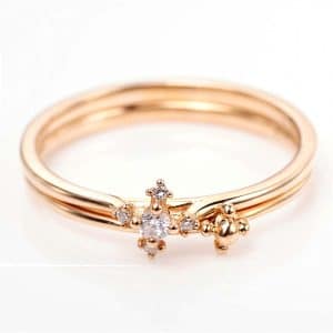 Perhiasan emas berlian white gold 18K diamond DMKMJZ009