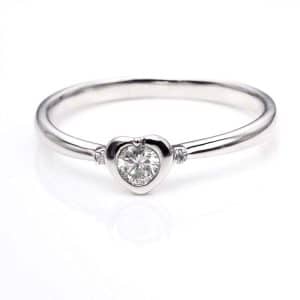 Perhiasan emas berlian white gold 18K diamond DMKMJZ013