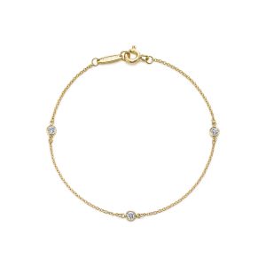 Perhiasan gelang bracelet emas berlian gold 18K diamond