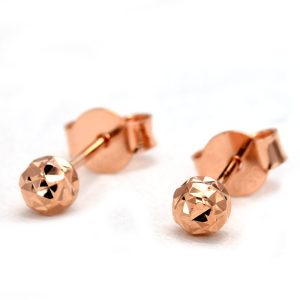 Perhiasan emas gold anting Sparkle Rose Gold Anting Emas 18K