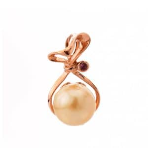 Tiaria Liontin Emas Mutiara Berlian 18K Precious Pearl BP87042 Pendant