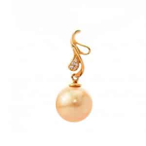 Tiaria Liontin Emas Mutiara Berlian 18K Precious Pearl TP226 Pendant
