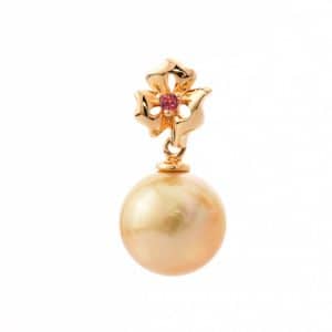 Tiaria Liontin Emas Mutiara Berlian 18K Precious Pearl AP87234 Pendant