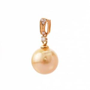 Tiaria 18K Pearl Gold Diamond Precious Pearl P82471 Pendant
