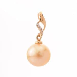 Tiaria 18K Pearl Gold Diamond Precious Pearl AP83564DS Pendant