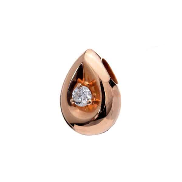 Tiaria 18K Gold Diamond Droplet of Light Pendant