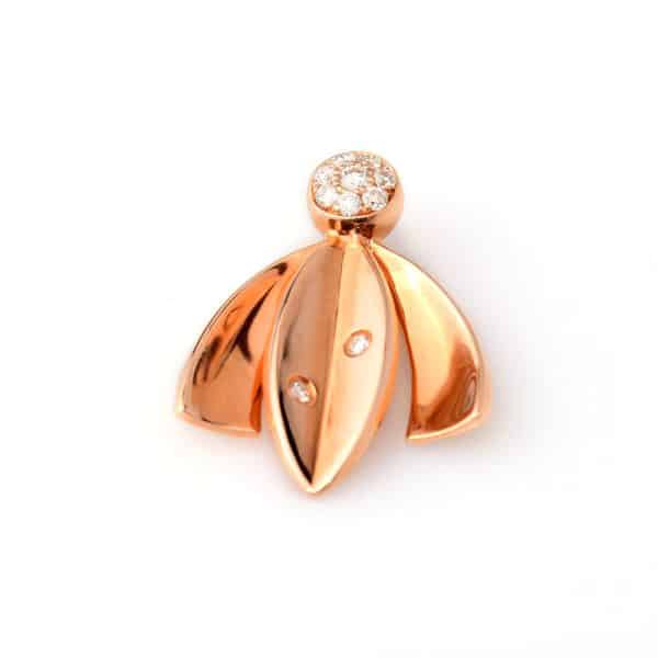Tiaria 18K Gold Diamond Lovebird Pendant