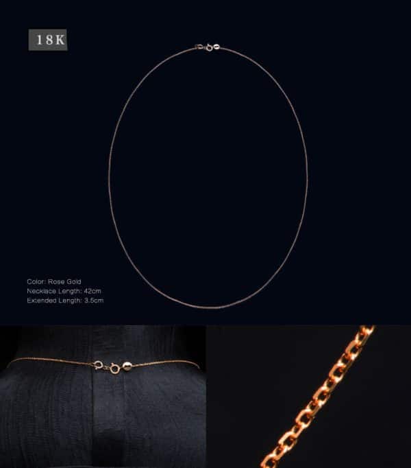 Perhiasan kalung emas gold Tiaria 18K Gold Necklace Top Design