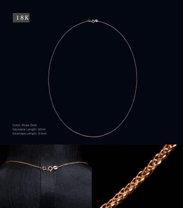 Perhiasan kalung emas gold Tiaria 18K Gold Necklace Top Design