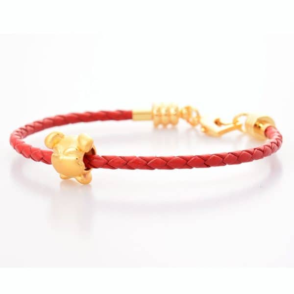 DOG - Perhiasan Emas 24k Tiaria Gelang emas charm bracelet (4)