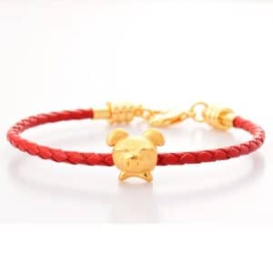 PIG - Perhiasan Emas 24k Tiaria Gelang emas charm bracelet (4)