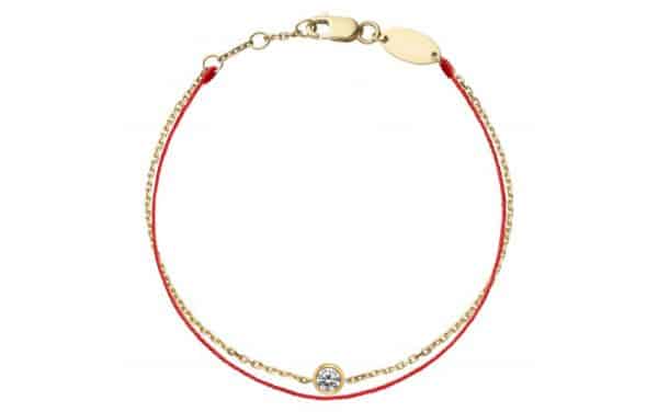 Tiaria 18K Gold Pure Duet Red Baby Bracelet