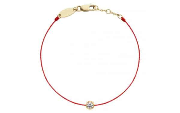 Tiaria 18K Gold Pure String Red Baby Bracelet