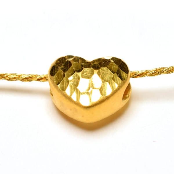 Tiaria 24K Gold Crafted Heart Charm 0.3g