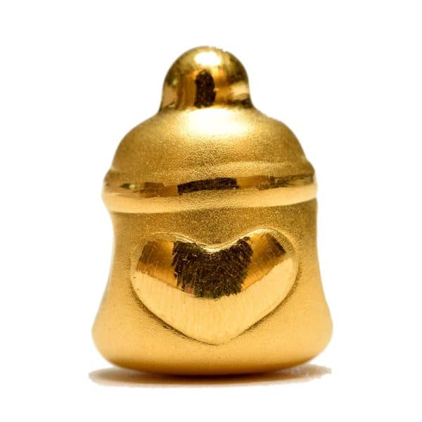 Tiaria Golden Heart Bottle Charm 1 gr 24K