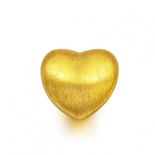 Tiaria 24K Golden Heart Charm Logam mulia 24K (4)