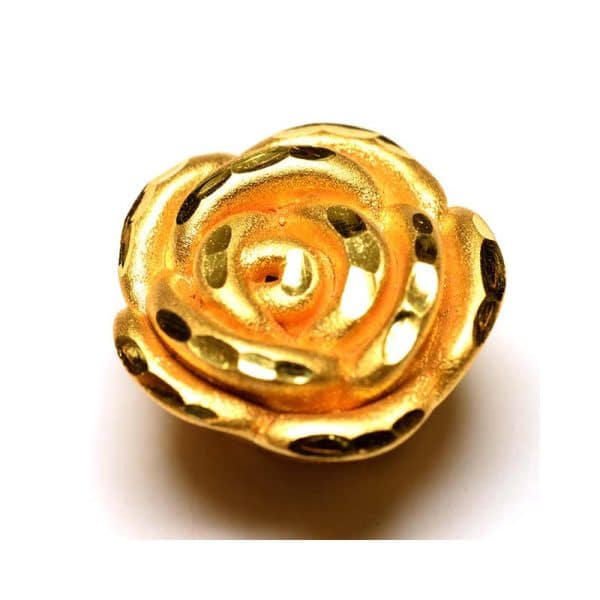 Tiaria 24K Golden Rose Charm Big 0.8 Logam Mulia 24K Liontin Emas (3)