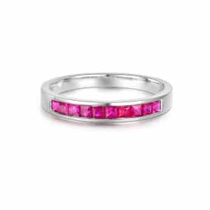 Tiaria 18K Versatile Ruby Ring Perhiasan Cincin Emas 1