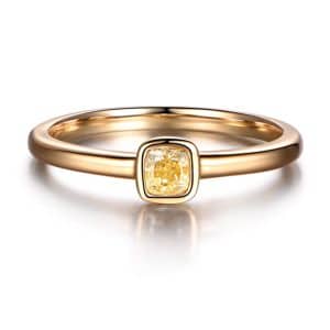 Tiaria 18K Fancy Yellow Diamond Ring