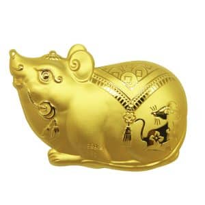 Angbao Goldbar 24K Princess Mouse Logam Mulia 0.1gram